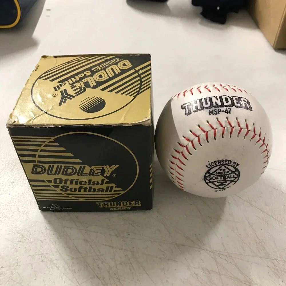Vintage Dudley Softball Thunder MSP-47 White Officially Licensed